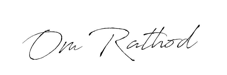 Om Rathod stylish signature style. Best Handwritten Sign (Antro_Vectra) for my name. Handwritten Signature Collection Ideas for my name Om Rathod. Om Rathod signature style 6 images and pictures png