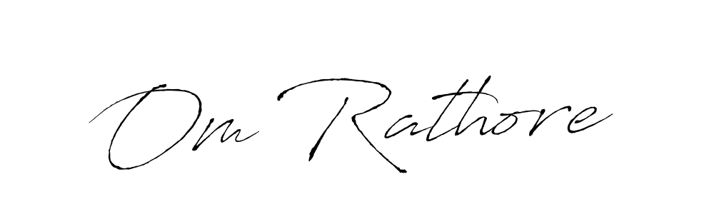 How to make Om Rathore signature? Antro_Vectra is a professional autograph style. Create handwritten signature for Om Rathore name. Om Rathore signature style 6 images and pictures png