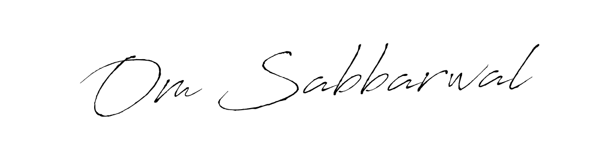 Use a signature maker to create a handwritten signature online. With this signature software, you can design (Antro_Vectra) your own signature for name Om Sabbarwal. Om Sabbarwal signature style 6 images and pictures png