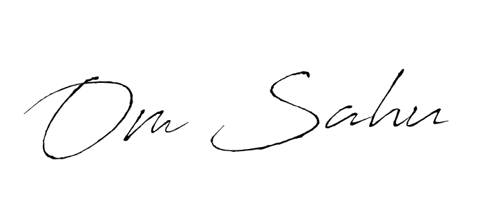 How to make Om Sahu signature? Antro_Vectra is a professional autograph style. Create handwritten signature for Om Sahu name. Om Sahu signature style 6 images and pictures png