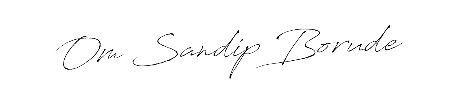 Use a signature maker to create a handwritten signature online. With this signature software, you can design (Antro_Vectra) your own signature for name Om Sandip Borude. Om Sandip Borude signature style 6 images and pictures png