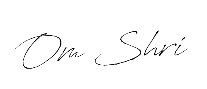 Create a beautiful signature design for name Om Shri. With this signature (Antro_Vectra) fonts, you can make a handwritten signature for free. Om Shri signature style 6 images and pictures png