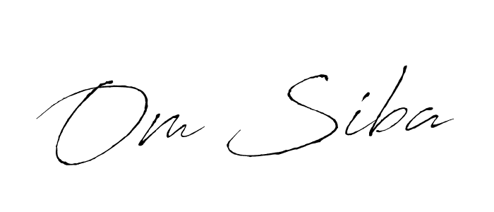 Also we have Om Siba name is the best signature style. Create professional handwritten signature collection using Antro_Vectra autograph style. Om Siba signature style 6 images and pictures png
