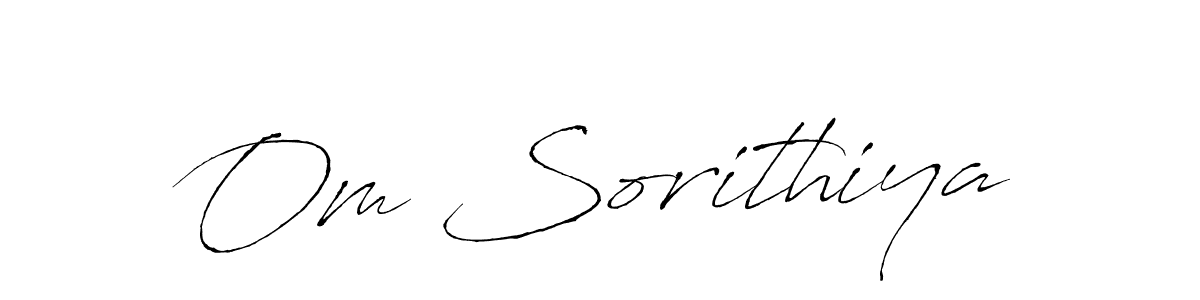 Om Sorithiya stylish signature style. Best Handwritten Sign (Antro_Vectra) for my name. Handwritten Signature Collection Ideas for my name Om Sorithiya. Om Sorithiya signature style 6 images and pictures png