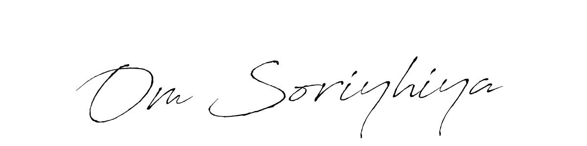 Design your own signature with our free online signature maker. With this signature software, you can create a handwritten (Antro_Vectra) signature for name Om Soriyhiya. Om Soriyhiya signature style 6 images and pictures png