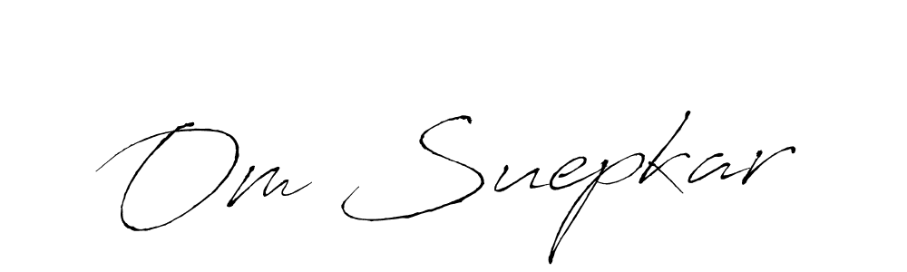 Make a beautiful signature design for name Om Suepkar. With this signature (Antro_Vectra) style, you can create a handwritten signature for free. Om Suepkar signature style 6 images and pictures png