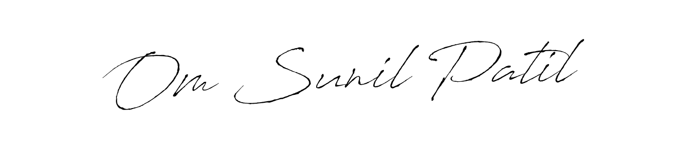 Use a signature maker to create a handwritten signature online. With this signature software, you can design (Antro_Vectra) your own signature for name Om Sunil Patil. Om Sunil Patil signature style 6 images and pictures png