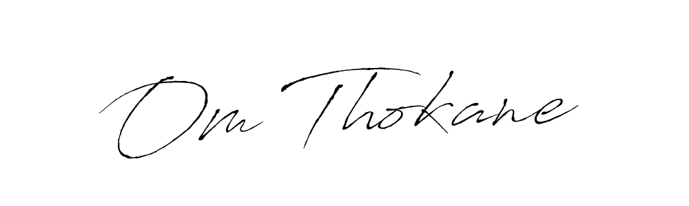 Also You can easily find your signature by using the search form. We will create Om Thokane name handwritten signature images for you free of cost using Antro_Vectra sign style. Om Thokane signature style 6 images and pictures png