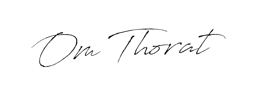 Om Thorat stylish signature style. Best Handwritten Sign (Antro_Vectra) for my name. Handwritten Signature Collection Ideas for my name Om Thorat. Om Thorat signature style 6 images and pictures png