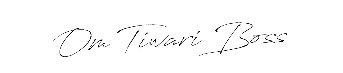 How to make Om Tiwari Boss signature? Antro_Vectra is a professional autograph style. Create handwritten signature for Om Tiwari Boss name. Om Tiwari Boss signature style 6 images and pictures png