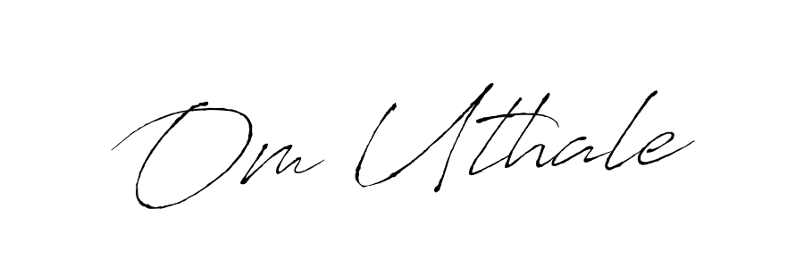 Use a signature maker to create a handwritten signature online. With this signature software, you can design (Antro_Vectra) your own signature for name Om Uthale. Om Uthale signature style 6 images and pictures png
