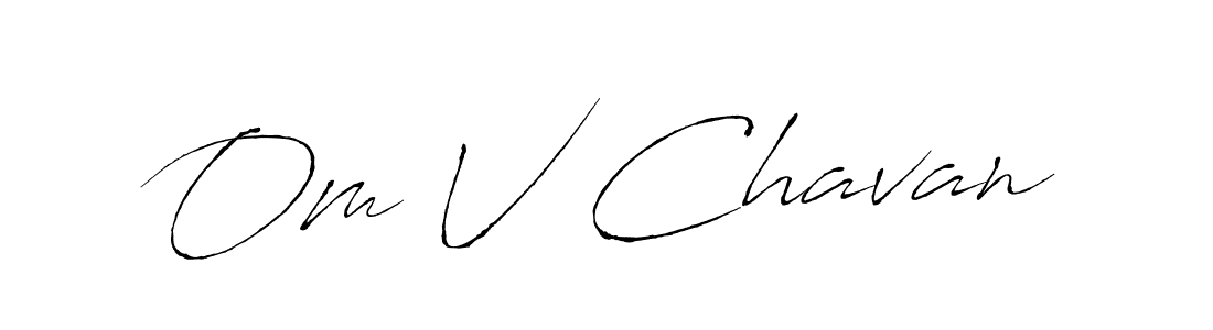 Use a signature maker to create a handwritten signature online. With this signature software, you can design (Antro_Vectra) your own signature for name Om V Chavan. Om V Chavan signature style 6 images and pictures png