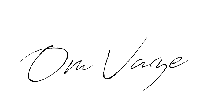 Also we have Om Vaze name is the best signature style. Create professional handwritten signature collection using Antro_Vectra autograph style. Om Vaze signature style 6 images and pictures png