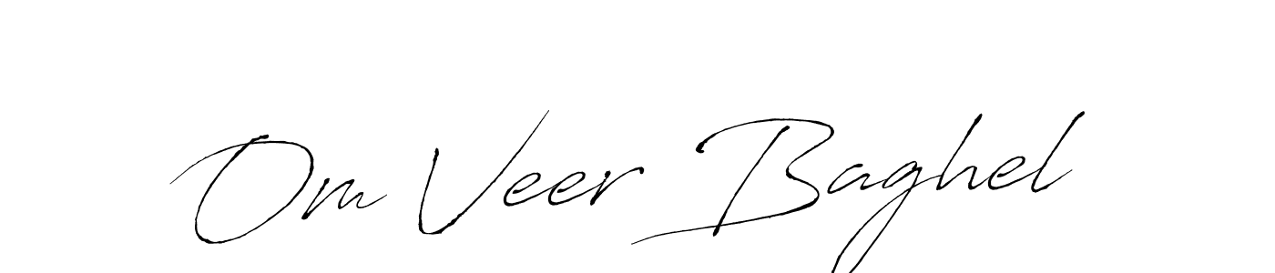 Also we have Om Veer Baghel name is the best signature style. Create professional handwritten signature collection using Antro_Vectra autograph style. Om Veer Baghel signature style 6 images and pictures png