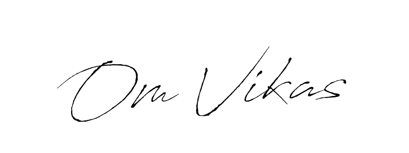 The best way (Antro_Vectra) to make a short signature is to pick only two or three words in your name. The name Om Vikas include a total of six letters. For converting this name. Om Vikas signature style 6 images and pictures png