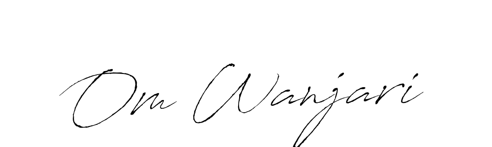 The best way (Antro_Vectra) to make a short signature is to pick only two or three words in your name. The name Om Wanjari include a total of six letters. For converting this name. Om Wanjari signature style 6 images and pictures png