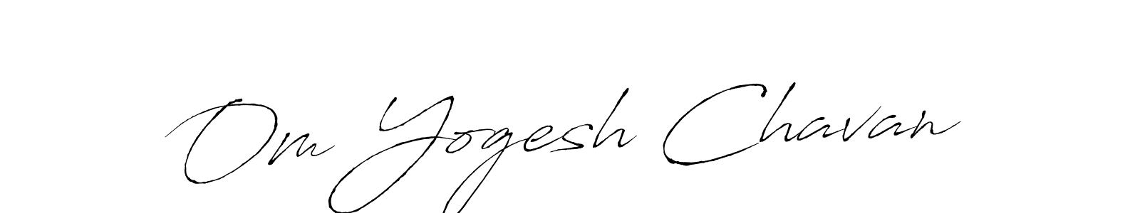 How to make Om Yogesh Chavan signature? Antro_Vectra is a professional autograph style. Create handwritten signature for Om Yogesh Chavan name. Om Yogesh Chavan signature style 6 images and pictures png