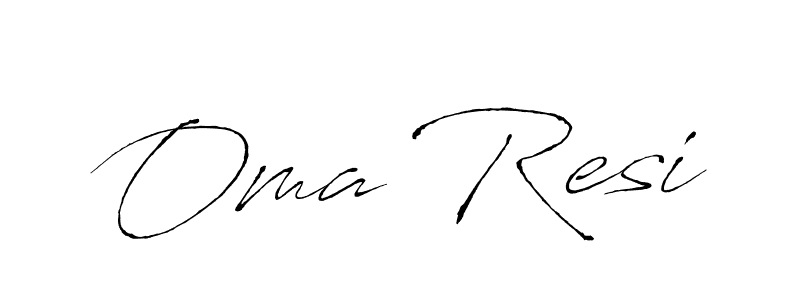 How to make Oma Resi signature? Antro_Vectra is a professional autograph style. Create handwritten signature for Oma Resi name. Oma Resi signature style 6 images and pictures png