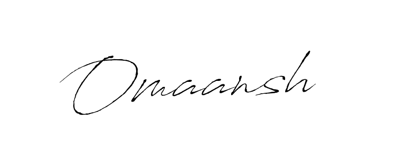 Design your own signature with our free online signature maker. With this signature software, you can create a handwritten (Antro_Vectra) signature for name Omaansh . Omaansh  signature style 6 images and pictures png