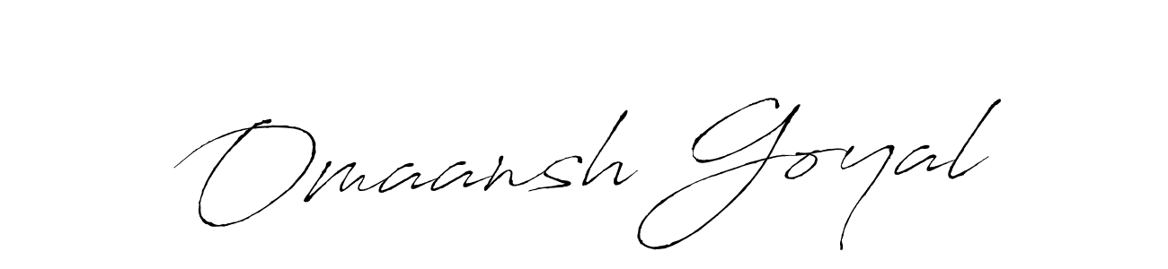Omaansh Goyal stylish signature style. Best Handwritten Sign (Antro_Vectra) for my name. Handwritten Signature Collection Ideas for my name Omaansh Goyal. Omaansh Goyal signature style 6 images and pictures png