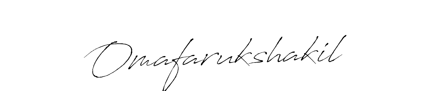 How to make Omafarukshakil signature? Antro_Vectra is a professional autograph style. Create handwritten signature for Omafarukshakil name. Omafarukshakil signature style 6 images and pictures png