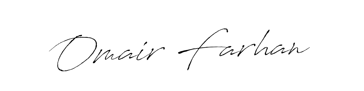 Design your own signature with our free online signature maker. With this signature software, you can create a handwritten (Antro_Vectra) signature for name Omair Farhan. Omair Farhan signature style 6 images and pictures png