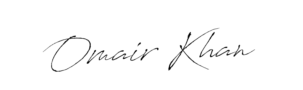 Design your own signature with our free online signature maker. With this signature software, you can create a handwritten (Antro_Vectra) signature for name Omair Khan. Omair Khan signature style 6 images and pictures png