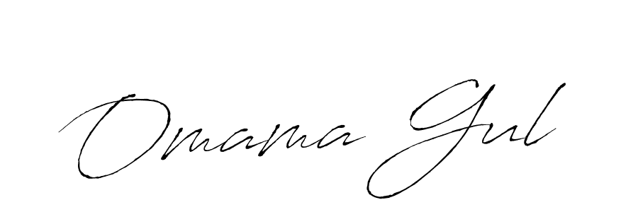 Make a beautiful signature design for name Omama Gul. With this signature (Antro_Vectra) style, you can create a handwritten signature for free. Omama Gul signature style 6 images and pictures png