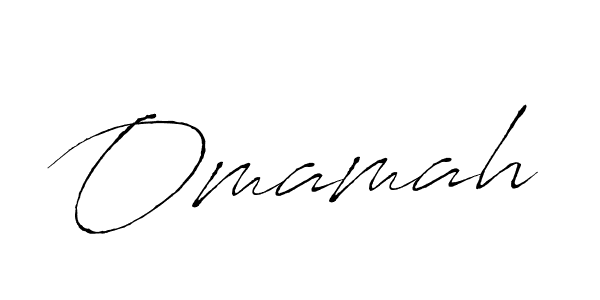 Make a beautiful signature design for name Omamah. With this signature (Antro_Vectra) style, you can create a handwritten signature for free. Omamah signature style 6 images and pictures png
