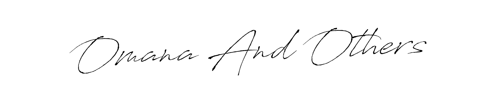 Use a signature maker to create a handwritten signature online. With this signature software, you can design (Antro_Vectra) your own signature for name Omana And Others. Omana And Others signature style 6 images and pictures png