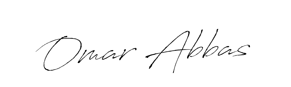 Omar Abbas stylish signature style. Best Handwritten Sign (Antro_Vectra) for my name. Handwritten Signature Collection Ideas for my name Omar Abbas. Omar Abbas signature style 6 images and pictures png