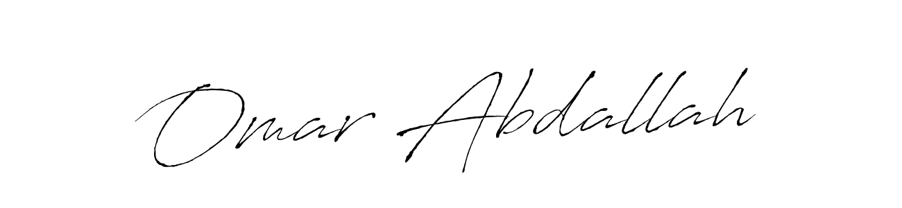 Also we have Omar Abdallah name is the best signature style. Create professional handwritten signature collection using Antro_Vectra autograph style. Omar Abdallah signature style 6 images and pictures png