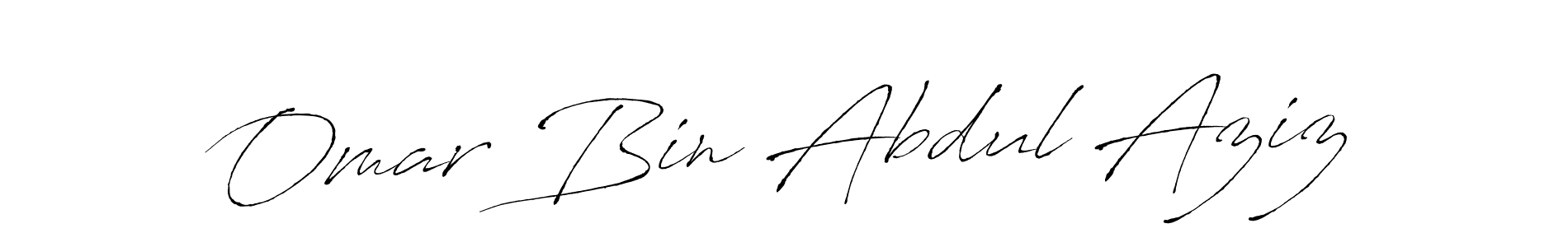Also we have Omar Bin Abdul Aziz name is the best signature style. Create professional handwritten signature collection using Antro_Vectra autograph style. Omar Bin Abdul Aziz signature style 6 images and pictures png