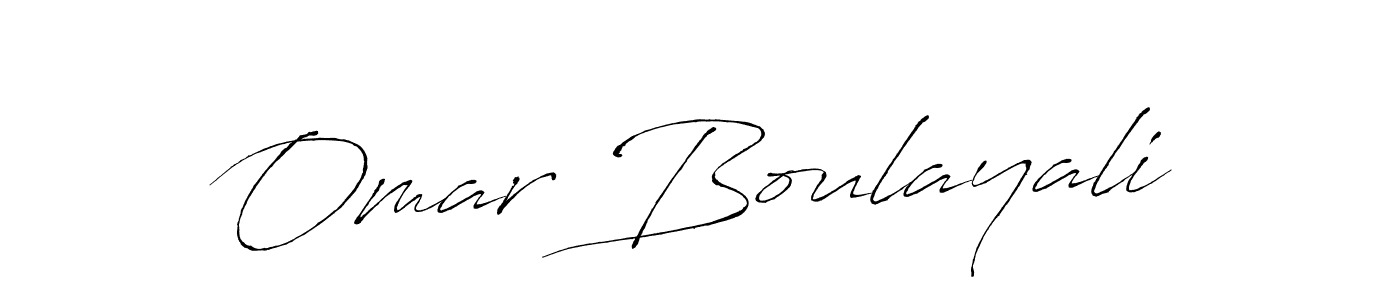 Also we have Omar Boulayali name is the best signature style. Create professional handwritten signature collection using Antro_Vectra autograph style. Omar Boulayali signature style 6 images and pictures png