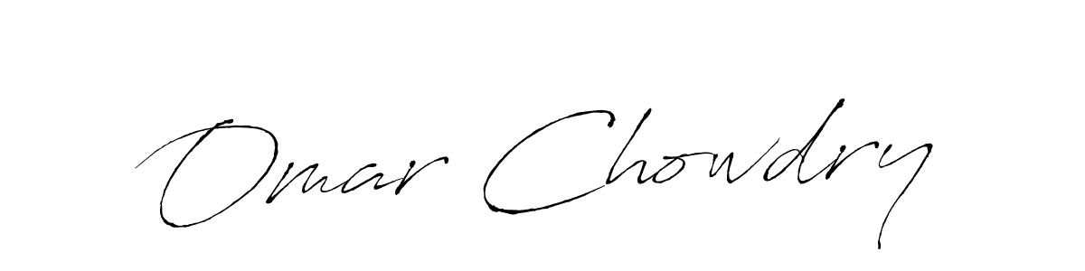 Design your own signature with our free online signature maker. With this signature software, you can create a handwritten (Antro_Vectra) signature for name Omar Chowdry. Omar Chowdry signature style 6 images and pictures png