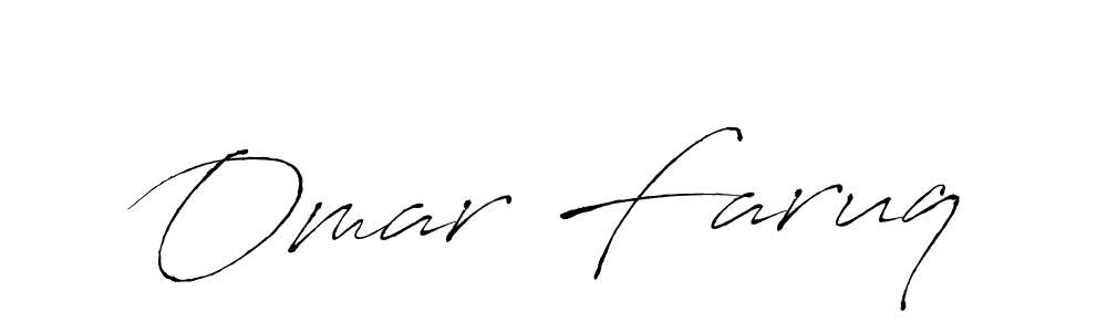 Make a beautiful signature design for name Omar Faruq. With this signature (Antro_Vectra) style, you can create a handwritten signature for free. Omar Faruq signature style 6 images and pictures png