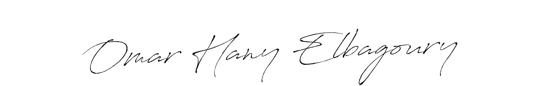 Create a beautiful signature design for name Omar Hany Elbagoury. With this signature (Antro_Vectra) fonts, you can make a handwritten signature for free. Omar Hany Elbagoury signature style 6 images and pictures png