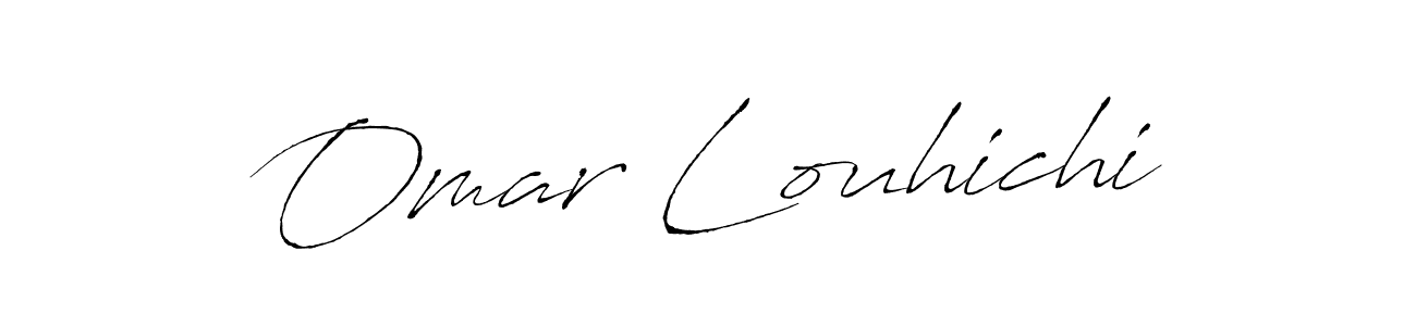 Omar Louhichi stylish signature style. Best Handwritten Sign (Antro_Vectra) for my name. Handwritten Signature Collection Ideas for my name Omar Louhichi. Omar Louhichi signature style 6 images and pictures png