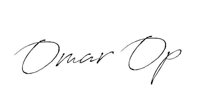 Design your own signature with our free online signature maker. With this signature software, you can create a handwritten (Antro_Vectra) signature for name Omar Op. Omar Op signature style 6 images and pictures png