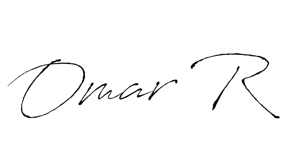 Create a beautiful signature design for name Omar R. With this signature (Antro_Vectra) fonts, you can make a handwritten signature for free. Omar R signature style 6 images and pictures png