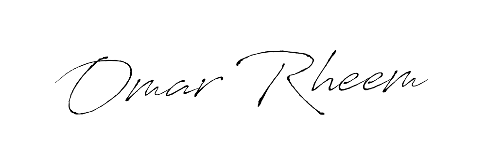 Design your own signature with our free online signature maker. With this signature software, you can create a handwritten (Antro_Vectra) signature for name Omar Rheem. Omar Rheem signature style 6 images and pictures png