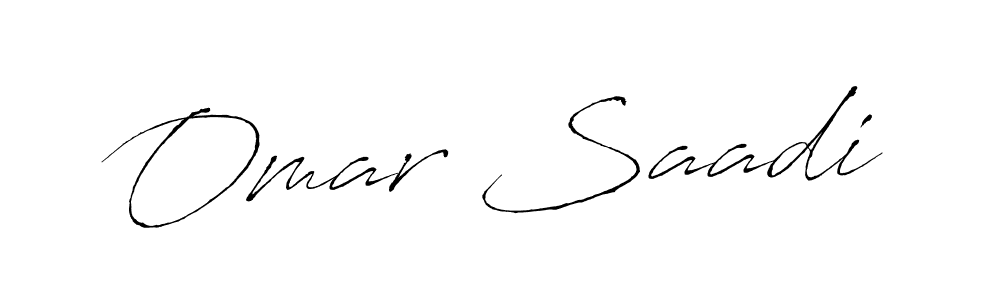 Design your own signature with our free online signature maker. With this signature software, you can create a handwritten (Antro_Vectra) signature for name Omar Saadi. Omar Saadi signature style 6 images and pictures png