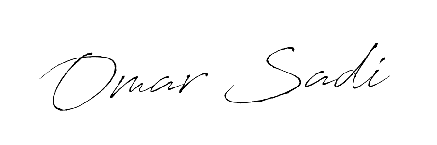 How to make Omar Sadi name signature. Use Antro_Vectra style for creating short signs online. This is the latest handwritten sign. Omar Sadi signature style 6 images and pictures png