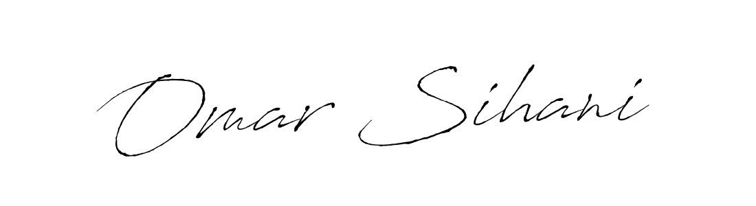 How to make Omar Sihani name signature. Use Antro_Vectra style for creating short signs online. This is the latest handwritten sign. Omar Sihani signature style 6 images and pictures png