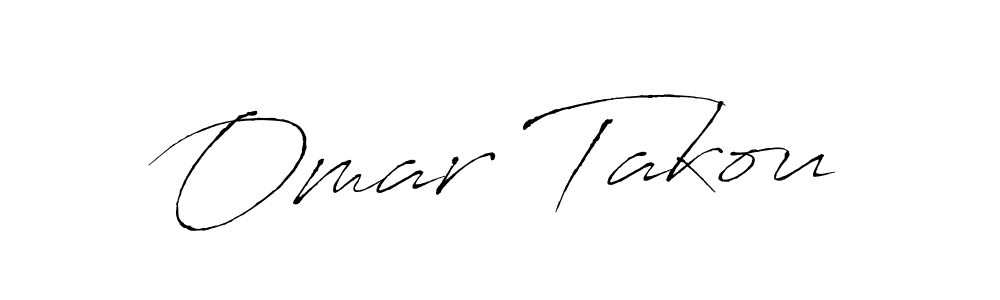 Omar Takou stylish signature style. Best Handwritten Sign (Antro_Vectra) for my name. Handwritten Signature Collection Ideas for my name Omar Takou. Omar Takou signature style 6 images and pictures png