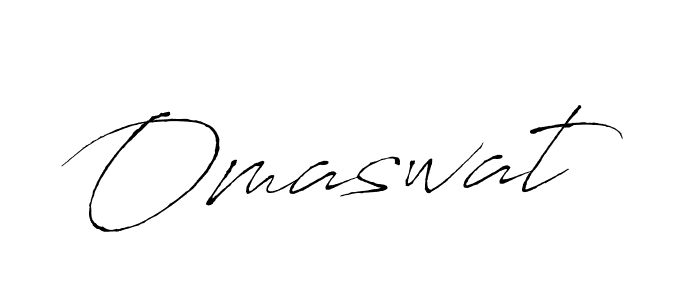 Use a signature maker to create a handwritten signature online. With this signature software, you can design (Antro_Vectra) your own signature for name Omaswat. Omaswat signature style 6 images and pictures png