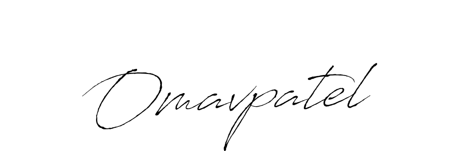 Omavpatel stylish signature style. Best Handwritten Sign (Antro_Vectra) for my name. Handwritten Signature Collection Ideas for my name Omavpatel. Omavpatel signature style 6 images and pictures png