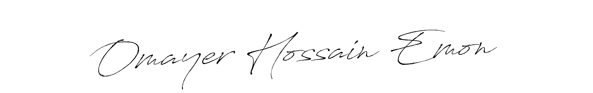 Similarly Antro_Vectra is the best handwritten signature design. Signature creator online .You can use it as an online autograph creator for name Omayer Hossain Emon. Omayer Hossain Emon signature style 6 images and pictures png