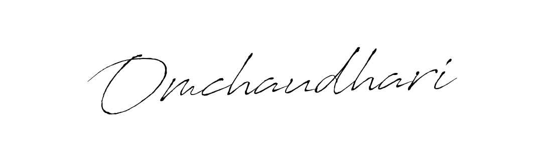 Omchaudhari stylish signature style. Best Handwritten Sign (Antro_Vectra) for my name. Handwritten Signature Collection Ideas for my name Omchaudhari. Omchaudhari signature style 6 images and pictures png