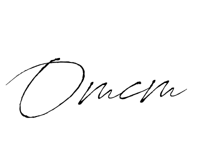 Also You can easily find your signature by using the search form. We will create Omcm name handwritten signature images for you free of cost using Antro_Vectra sign style. Omcm signature style 6 images and pictures png